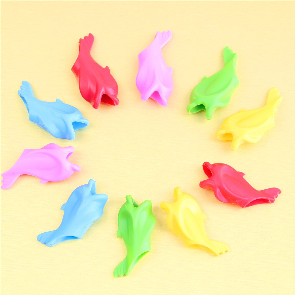 5pc Preschoolers Pupils Hold A Pen Device To Hold A Pen Correction Pen Pencil Writing Tool Silica Gel