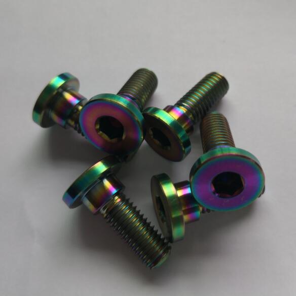 M8 x 22mm Echt Titan Bolzen Schrauben Flache Hex Buchse Kopf für Honda Bremsscheibe Schrauben Krawall Rotor schrauben