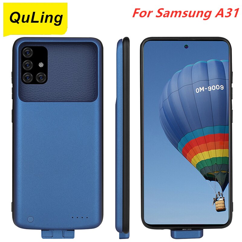Quling 5000 Mah Voor Samsung Galaxy A31 Batterij Case Batterij Oplader Bank Stroom Case Voor Samsung Galaxy A31 Batterij Case