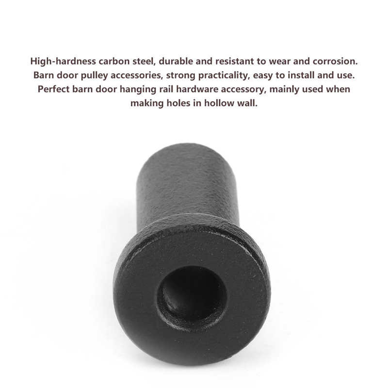 2Pcs Shaft Pin Barn Door Hanging Rail Hardware Fittings Door Shaft Pin Rail Mount Clamp Accessory