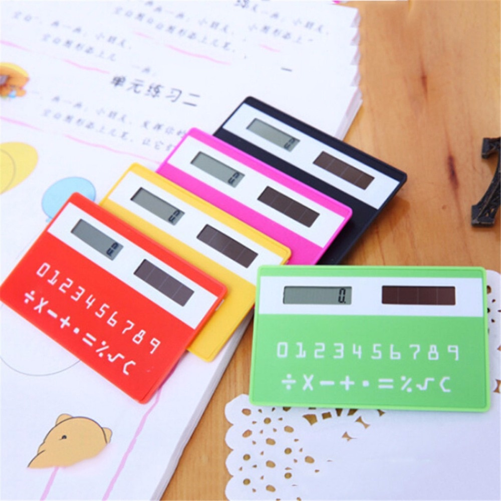 MINI Solar Calculator Handheld Silicone Scientific Multifunction Pocket Calculator Calculator for School Office Business Home