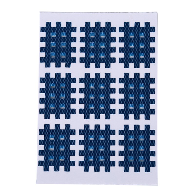 Neue Kreuz Physiotherapie Patch Atmungsaktive Sport Muscle Band Akupunkturpunkt Muscle Physiotherapie Crossover Band: Dark blue  9pcs