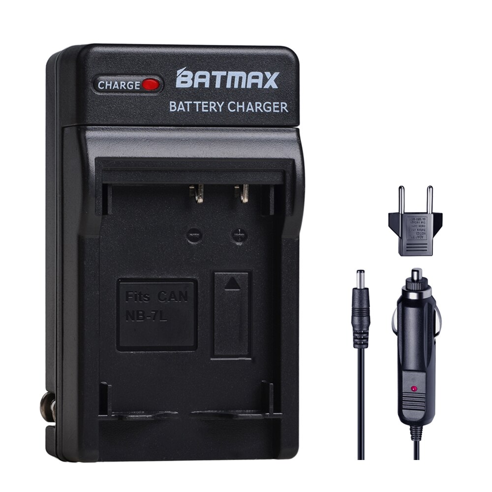 Batmax NB-7L NB7L 1600mAh Battery akku +Digital Wall Charger for Canon PowerShot G10 G11 G12 SX30IS: 1 charger
