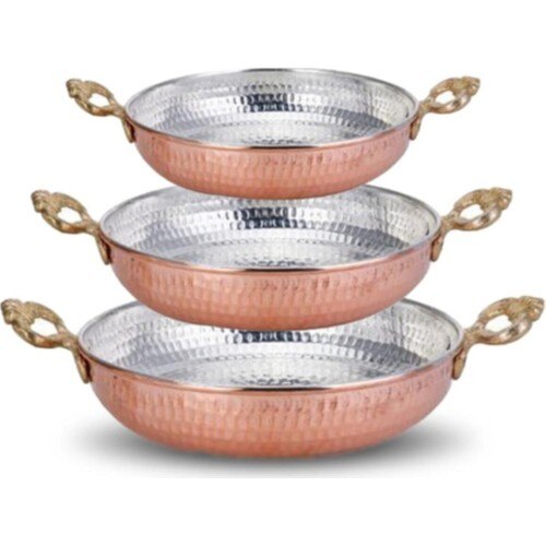 Darende Koper 3'lü Koperen Pan