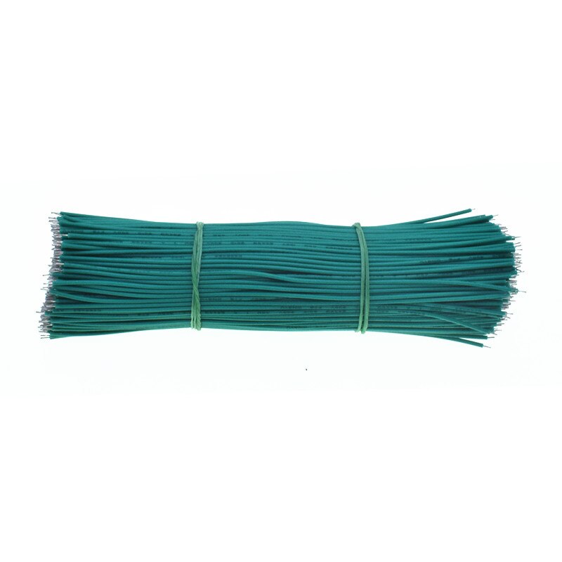 100pcs/Lot Tin-Plated Jumpers Breadboard PCB Solder Cable 24AWG 20CM Fly Jumper Wire Cable Tin Conductor Wires Connector Wire: Green