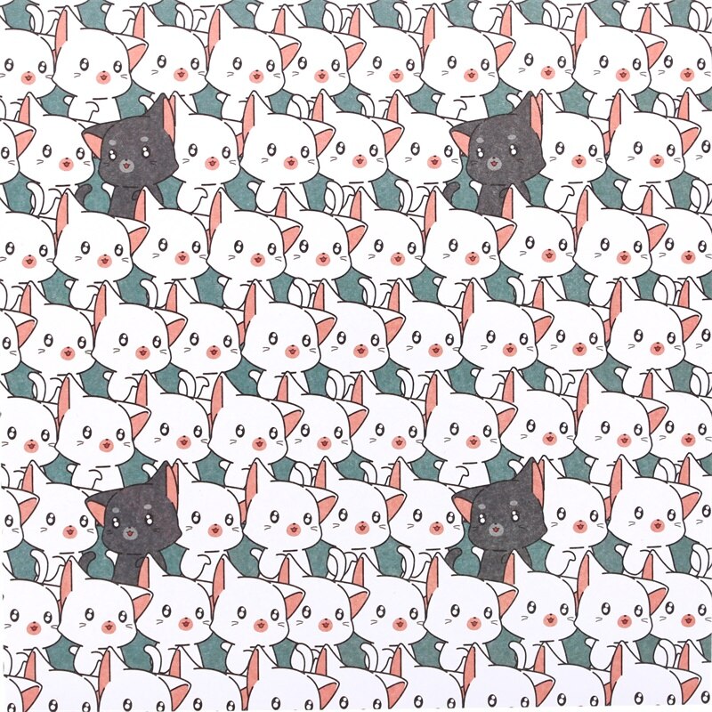 KSCRAFT 12pcs 6" Single-side Printed Cute Cat Pattern Papercraft art Paper Handmade Scrapbooking Kit Set Books