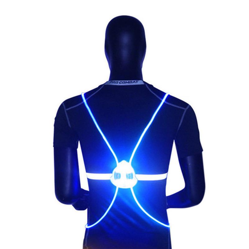 360 High Visibility Night Outdoor Reflective Vest Flash LED Driving Night Driving Cycling Outdoor Light Up Cycling Safety Vest: 2