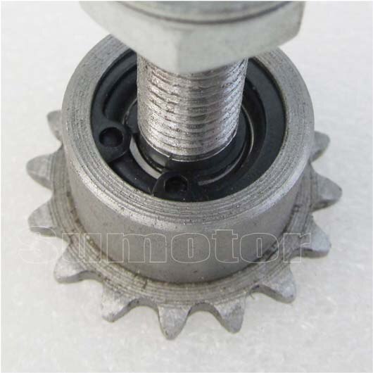 Piñones tensores 04C16T, 16 dientes de paso, 6,35mm, 1/4 &quot;, sistema de tensado de rueda de cadena, ajuste de fácil acceso, polea de accionamiento esclavo DIY