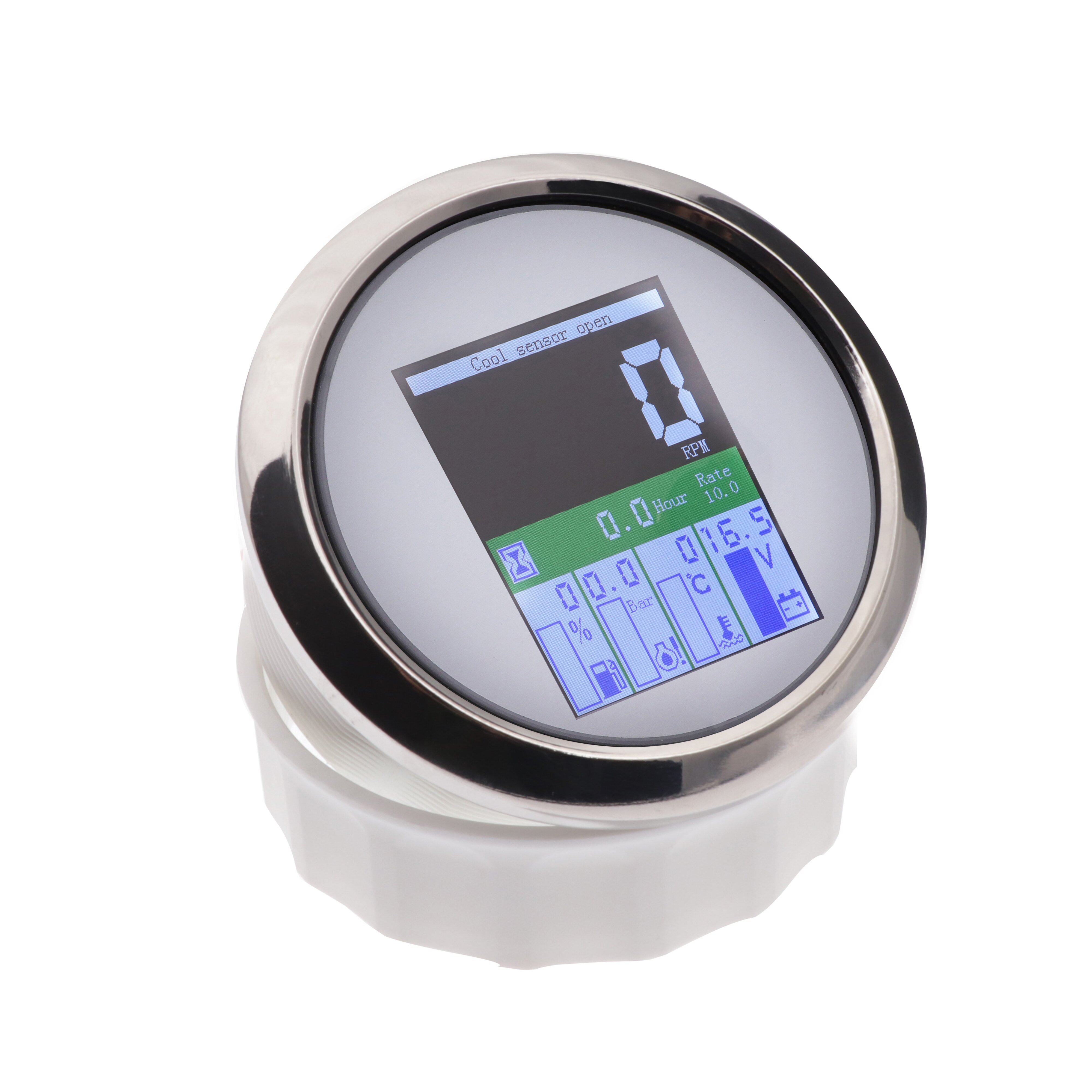 Boat Car Digital Tachometer TFT Screen 5 in 1 Multi-functional Gauge With Hours Fuel Level Water Temp Oil Pressure Meter Alarm