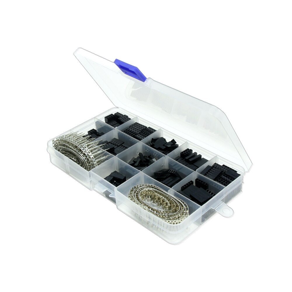 Connettore Dupont da 620 pezzi 2.54mm, kit alloggiamento testata spillo ponticello cavo Dupont, connettore terminale spillo femmina s spillo maschio a crimpare