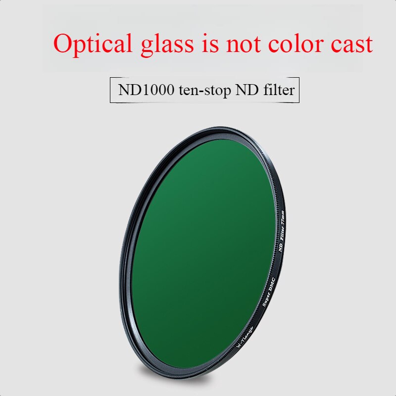 WTIANYA 37mm-82mm 86mm 95mm 105mm DÜNNE ND1000 Multi-Beschichtete Glas neutral Dichte 3,0 ND Filter (10 halt) für Digital Kamera Objektiv