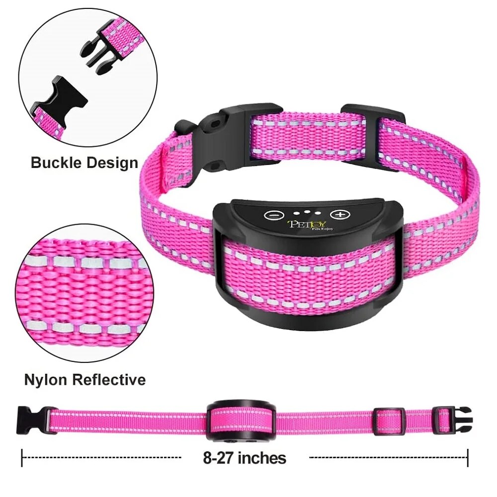 Collar de corteza para perros,Collar antiladridos con 5 niveles ajustables,Collar sin corteza para perros pequeños de 5 a 15 libras,impermeable y recargable
