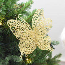 6 stuks Kerst Vlinder Decoraties 3D Kerstboom Ornamenten Bruiloft Decoraties Ambachten voor Kind 11.1