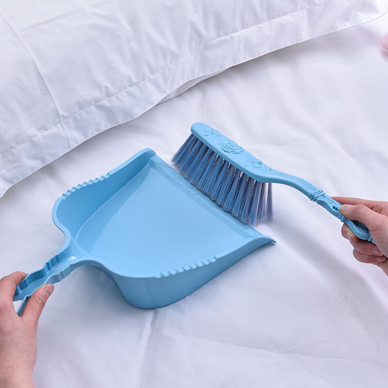 Escoba y recogedor pequeño de plástico para el hogar, cepillo de limpieza de superficies para sofá y cama, artículos diversos de escritorio, cepillo de barrido para Cocina