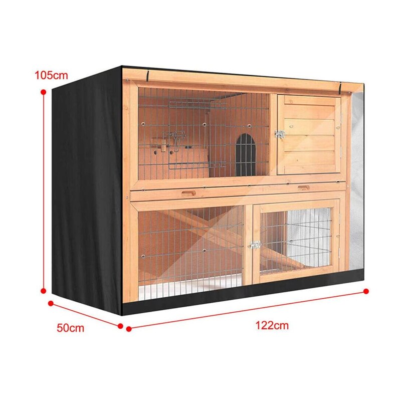 4FT Konijnenhok Cover Farm Animal Kooi Winddicht Cover Pet Bunny Kooi Stofkap Waterdichte Stofkap Eenvoudige Reiniging