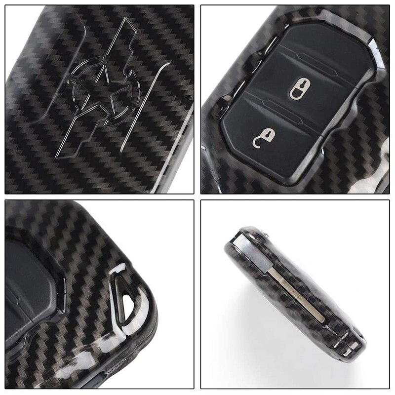 Key Fob Cover Case Protection for Jeep Wrangler JL JLU , for Jeep Gladiator ,Key Replacement Accessories