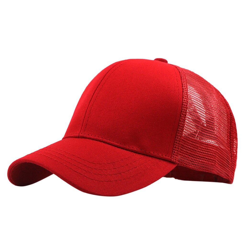 Unisex Berretto da Baseball Regolabile Cap Mesh Traspirante per Le Donne di Snapback Caps Casquette Cappelli da Baseball Visiera Cap Siltovka # BL5: Red