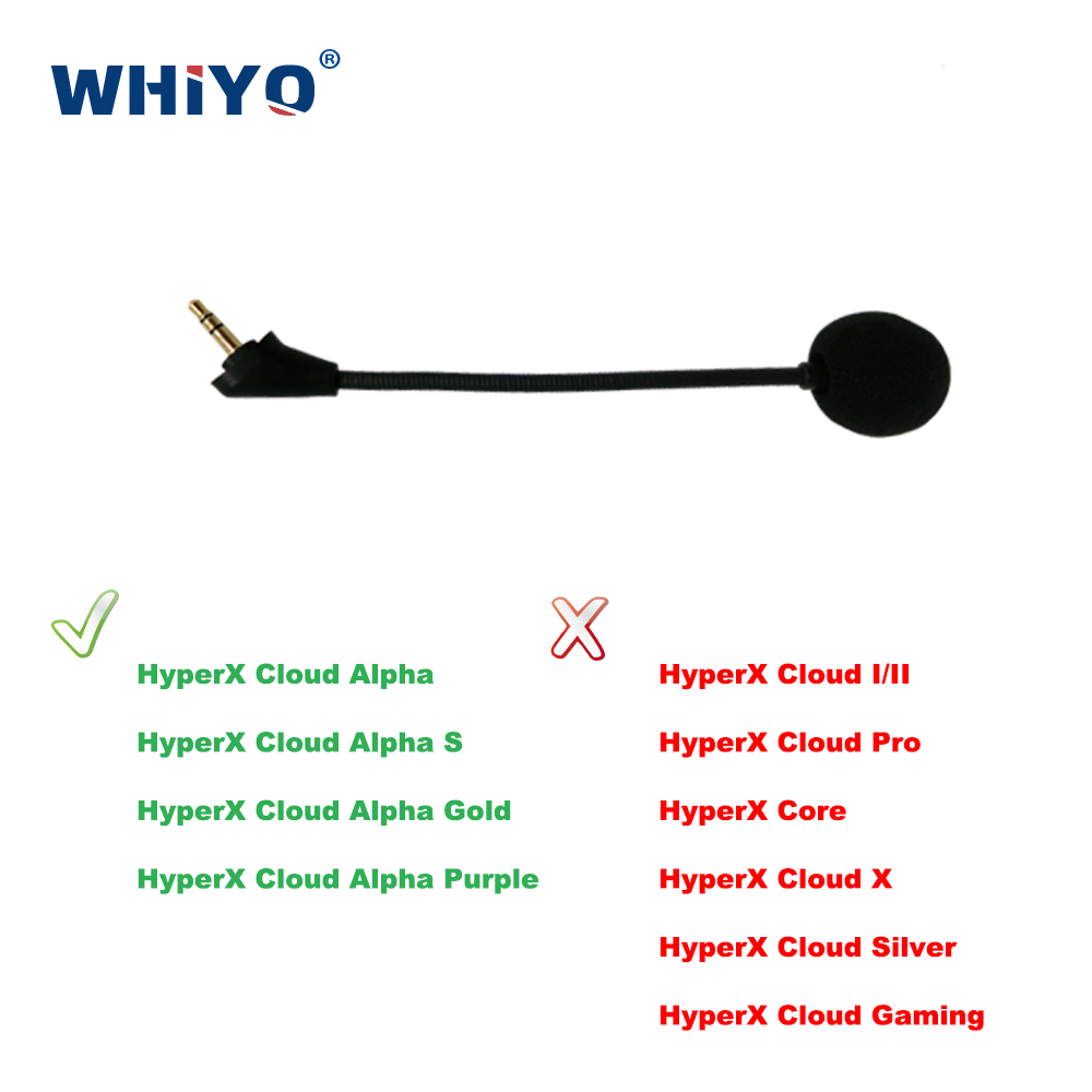 Ersatzteile für HyperX Cloud I/ II, Core, Silver, Alpha, Pro, X, Gaming-Headset, Ohrpolster, Mikrofon: Gold