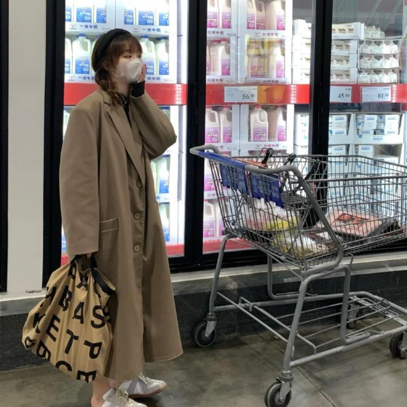 2021 nova simples e versátil carta saco de lona grande capacidade saco de compras preguiçoso bolsa moda feminina