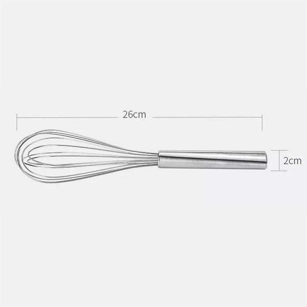 Stainless Steel Eggbeater Metal Egg Mixer Manual Operation Egg Stirrer for Home Store