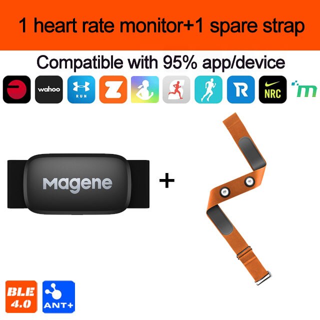 Magene H64 Hartslagmeter Borstband Ant + &amp; Bluetooth 4.0 Hartslagsensor IP67 Waterdichte Dual Modus Snelheid cadanssensor: Mode 7