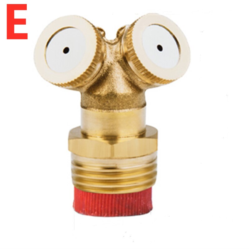 1/2" Adjustable Brass Spray Misting Nozzles Garden Watering Irrigation Brass Spray Nozzles: E