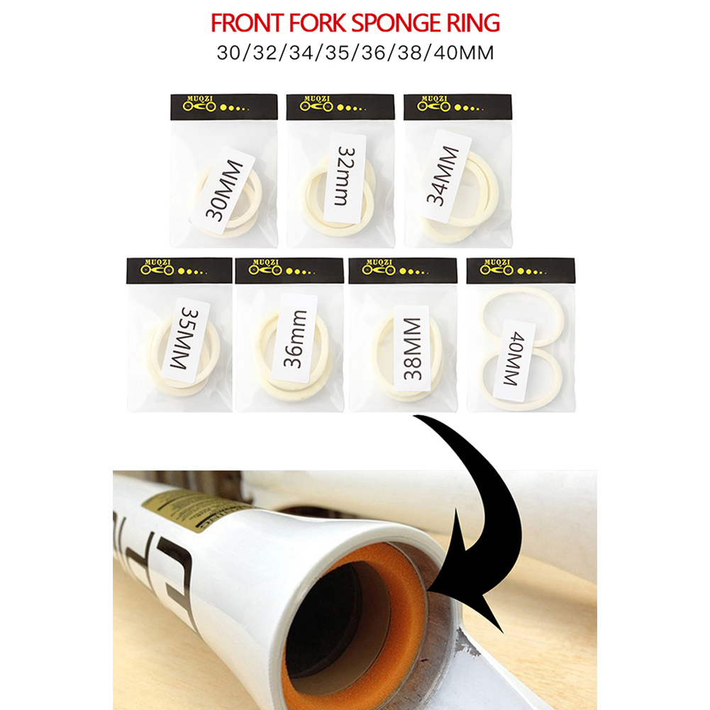 Horquilla para bicicleta, anillo de esponja, sello de absorción de espuma de aceite, retenedor de suspensión, accesorios para bicicleta, 32mm, 30mm, 32mm, 34mm, 35mm, 36mm, 38mm, 40mm