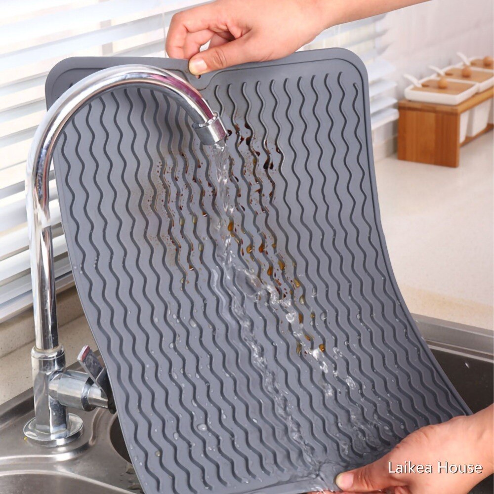 Silicone Drain Pad Anti-Scald Heat Insulation Pad Placemat For Kitchen Accessories High Temperature Resistant Table Mat Coaster