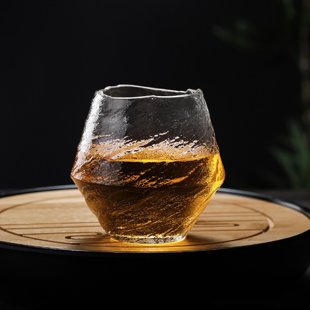 Hvirvelvind tekstur ølglas et uregelmæssigt formet whiskykopper gammeldags glas vin kaffekop til hjemmet til bar