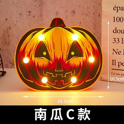 AF1030 Halloween Decoration LED Paper Pumpkin Hanging Lantern Light Lamp Halloween Decorations: 12