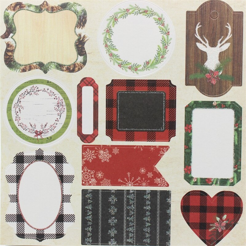 30*30cm kerst scrapbookpapier pak  of 27 vellen handgemaakt knutselpapier knutselachtergrondblok  ps027