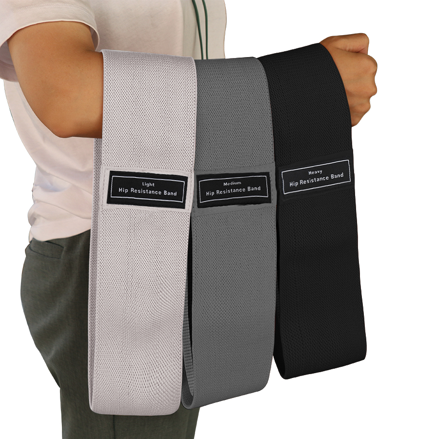 Bandes de résistance en tissu pour butin de hanche, bandes élastiques d'entraînement pour fessiers et cuisses, cercle de Squat, bandes de Fitness extensibles, boucles, équipement de gymnastique et de Yoga