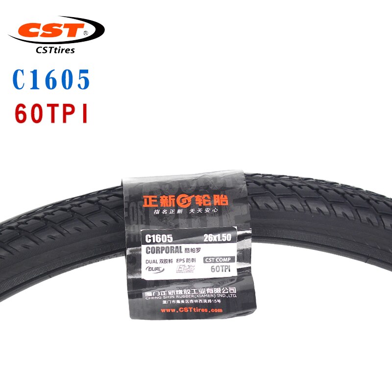 CST mountain bike tires C1605 Bicycle parts 26 inch 26*1.5 Road bicycle 700C 700*35C 38C wear resistant Stab proof bicycle tire