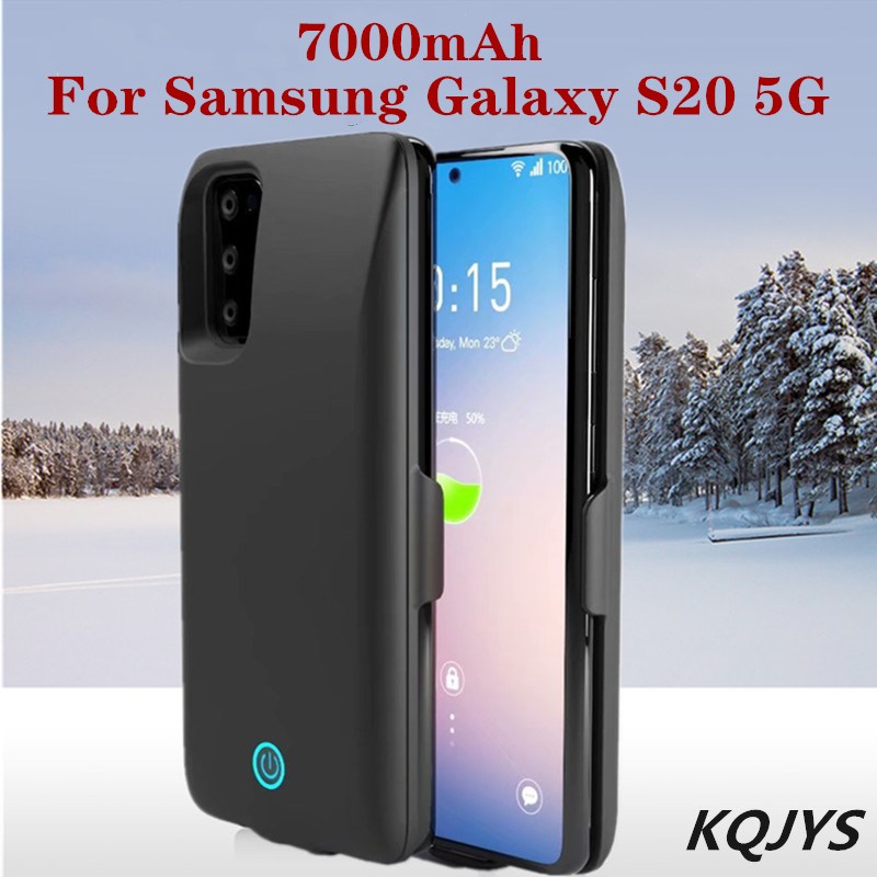 Kqjys Ultradunne Power Bank Acculader Case Voor Samsung Galaxy S20 5G Batterij Case Draagbare Opladen Cover Power Case