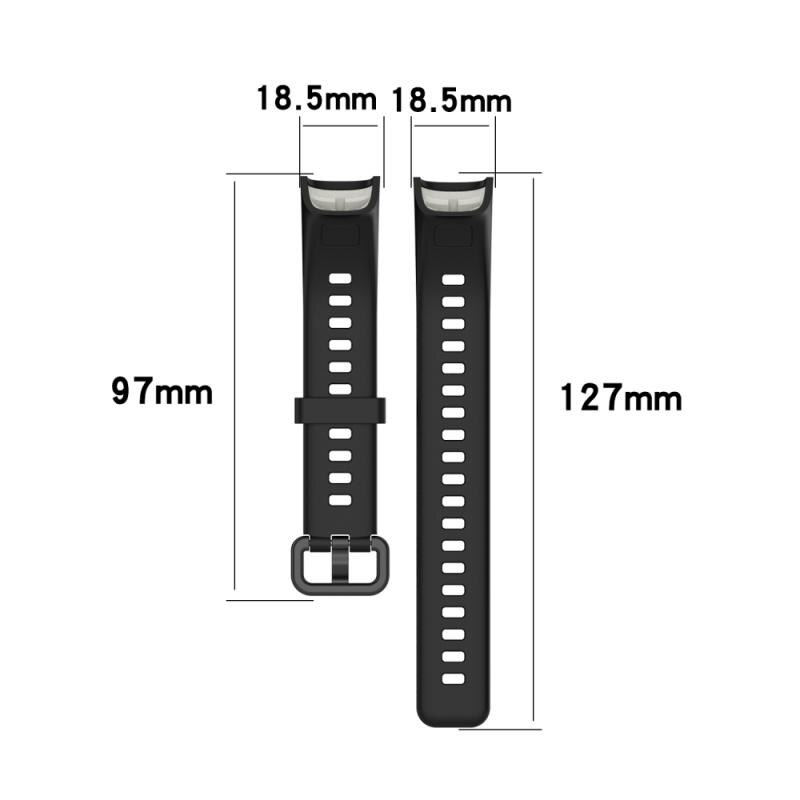 Silikone rem til huawei band 4 urrem sport armbånd silikone armbånd rem til honor band 5i erstatnings armbånd