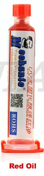 Wozniak mobiltelefon reparation uv lim härdning lampa ledde uv ljus strömförsörjning 10 sekunder härdning usb ljus: Röd olja