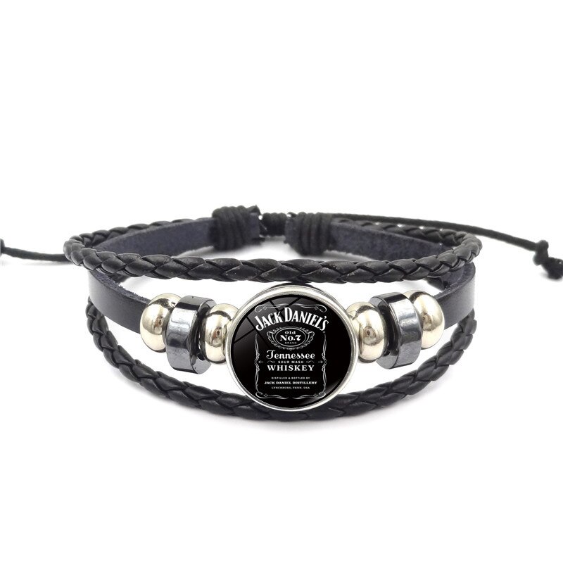 Products Accessories Jack Daniels Time Stone Braided Bracelet Retro Handmade DIY Beaded Bracelet Multilayer Hand Jewelry: Xswx1868 9