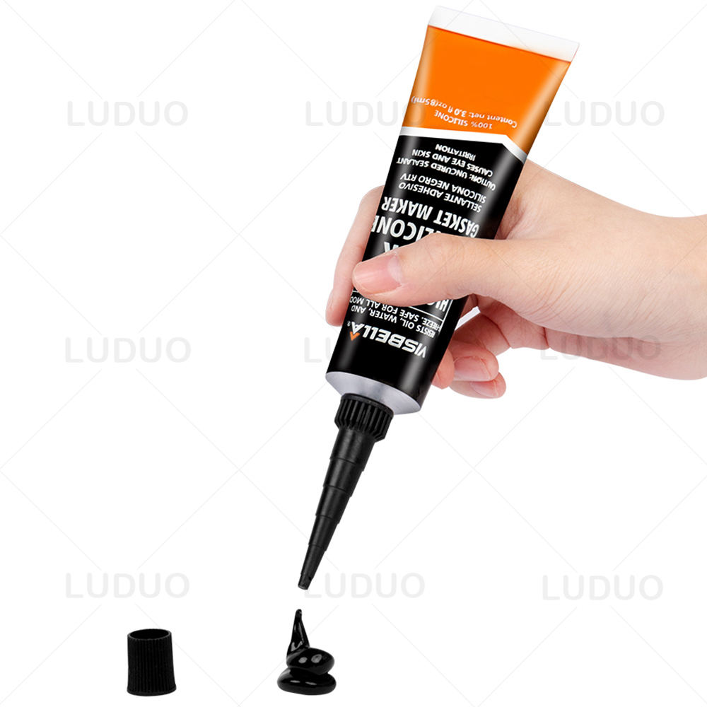 Sellador adhesivo de silicona RTV de alta temperatura, pasta fuerte súper pegamento de 85g para reparación de sellos de espacio de Motor de coche, relleno de Motor