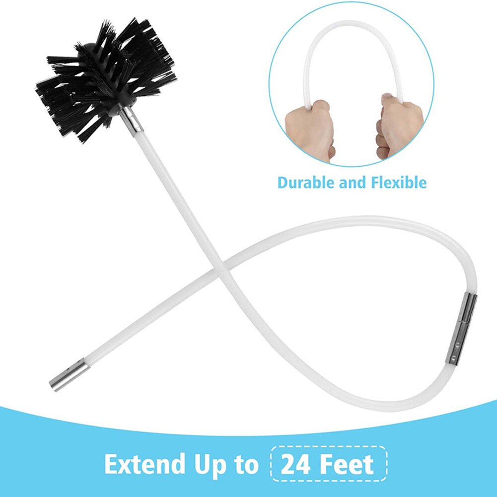 Kit de nettoyage de conduit de sèche-linge compatible avec l'accessoire