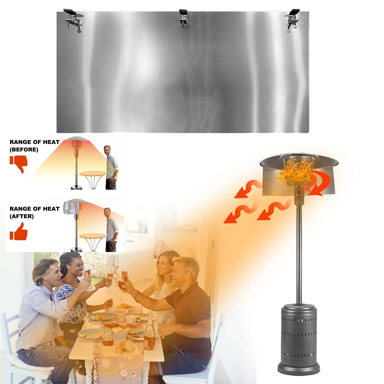Terrasse Heizungen Reflektor Tragbare gerichtet Wärme Mit Schwerpunkt Reflektor für Runde Natürliche Gas und Propan Terrasse Heizungen Liefert