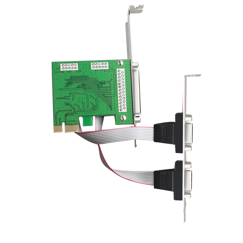 Pci express expansionskort pcie till seriell parallellport rs -232 seriell port com &  db25 skrivare parallellport lpt