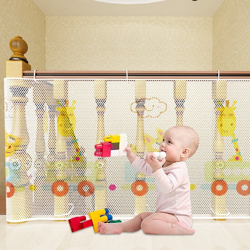 Banister Guard Colorful Mesh Baby Safety Stairs Thicken Rail Net Child Proofing Balcony Staiway Railing Protective Net