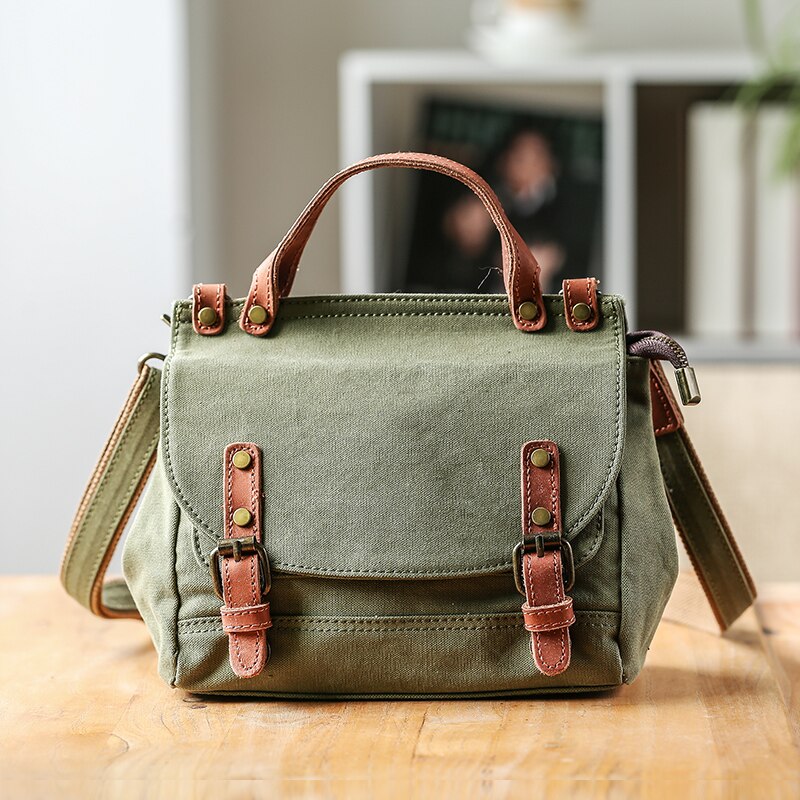 Bote Taschen Damen Leinwand Tasche mit Reißverschluss und Tasche Umhängetaschen für Frauen Schulter Taschen Lässig Reise Schulranzen