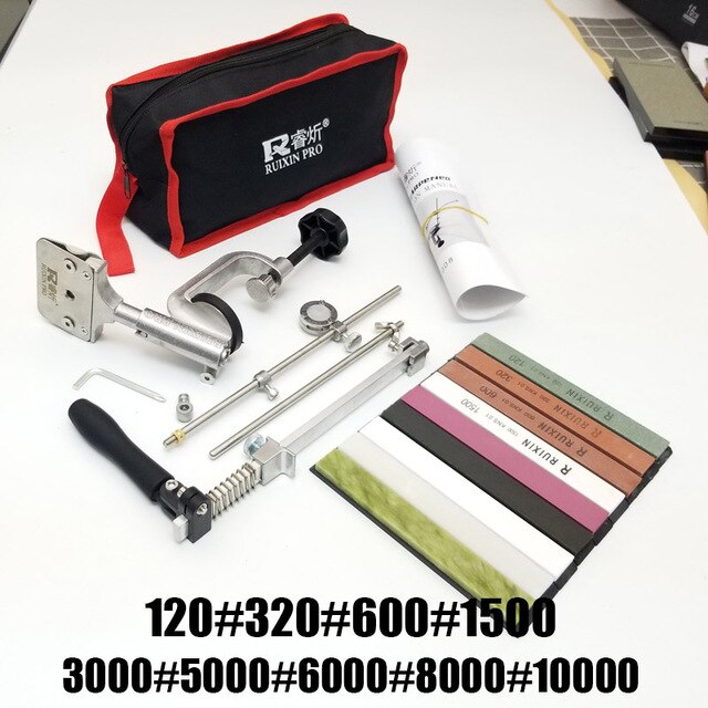 Iron Steel Kitchen Sharpener Kitchen Knife Sharpener Sharpening Tools Fix-angle With 4 Stones Whetstone