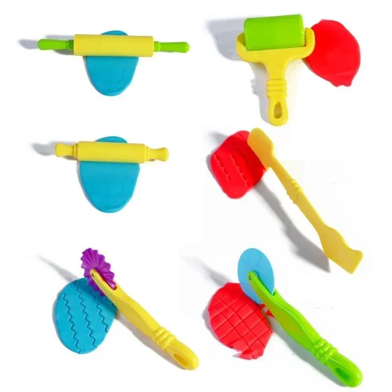 7/8/22PCS Kids DIY Clay Tool Play Dough Tool Kit Various Animal Molds Cutters Rolling Pins Plasticine Molds Clay Accessories
