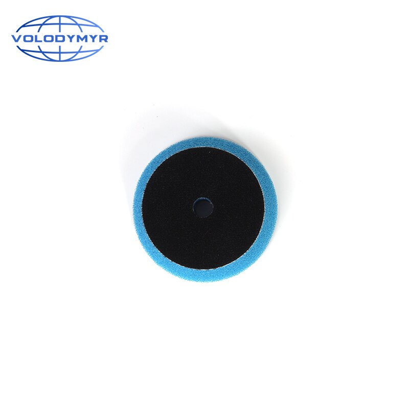 Volodymyr Polishing Pad Sponge Buffer Pads 4 Inch Buffing Foam Disc Kit with 3 Inch Hook and Loop for DA/RO/GA Car Polisher: Blue