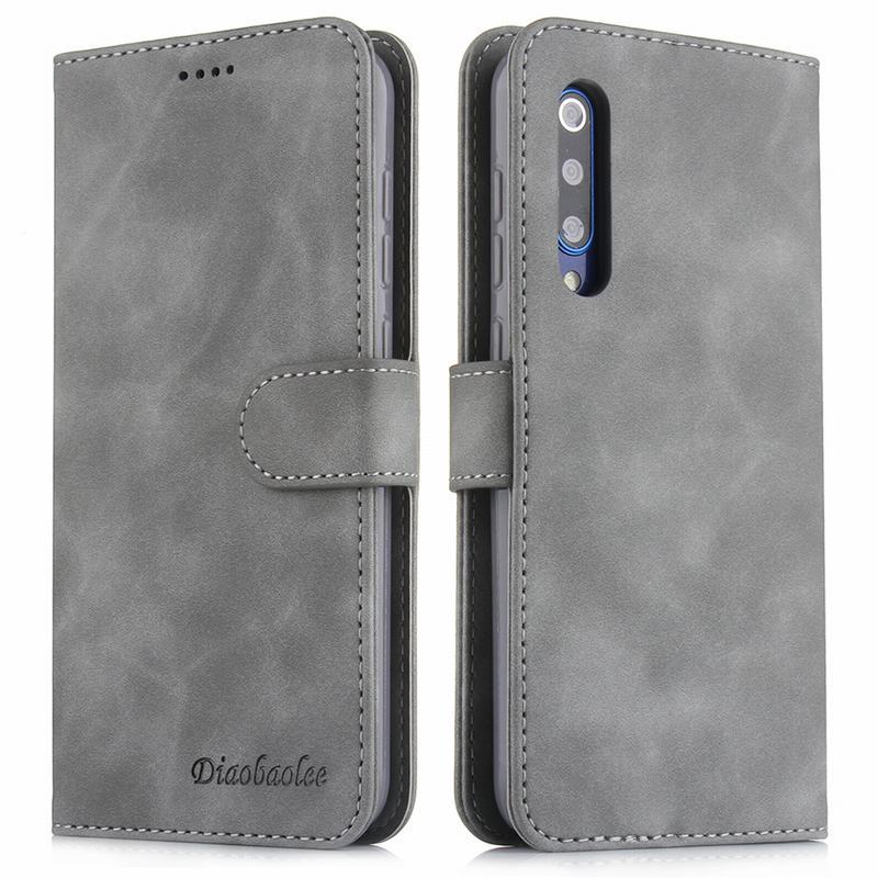 Fällen Für Xiaomi Mi 9 SE Fall Abdeckung Magnetische Flip Mit Karte Slot Brieftasche Plain Vintage Leder Telefon Tasche Für xiomi Mi 9 9se Coque