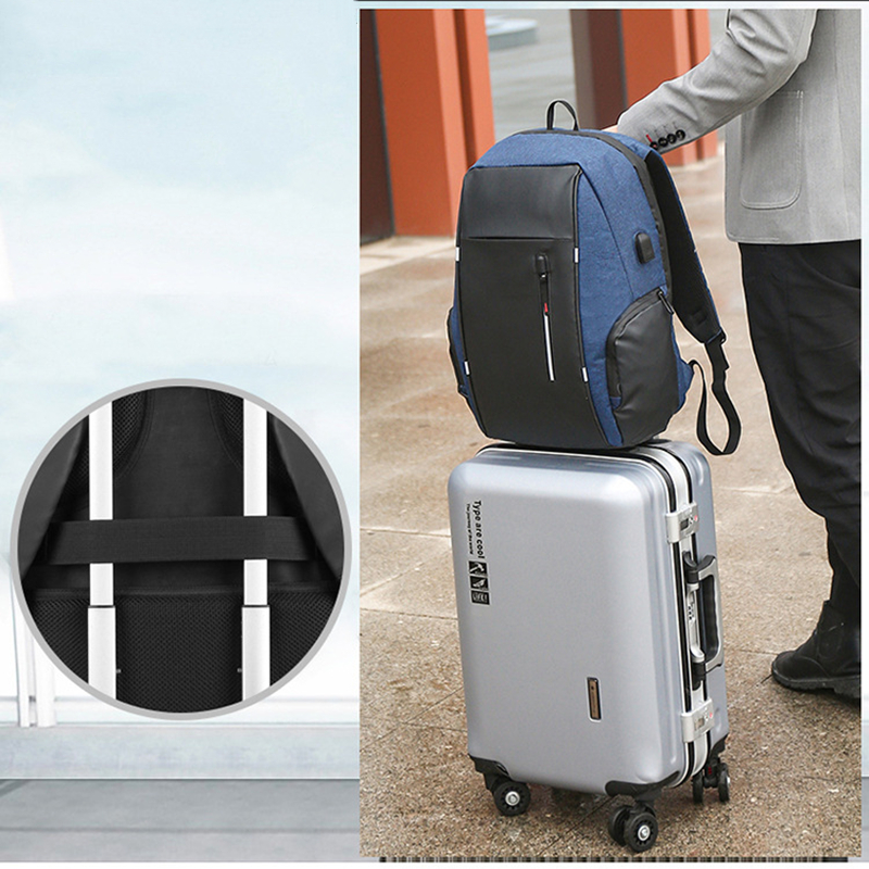 4 Colors Backpack Men USB Charging Waterproof 15.6 Inch Laptop Casual Oxford Male Business Bag Computer Notebook Backpacks