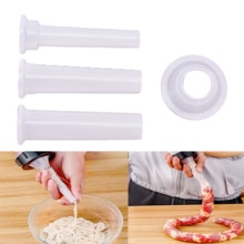 3pcs Meat Grinder Sausage Stuffer Filling Tubes DIY Sausage Maker Kitchen Tools