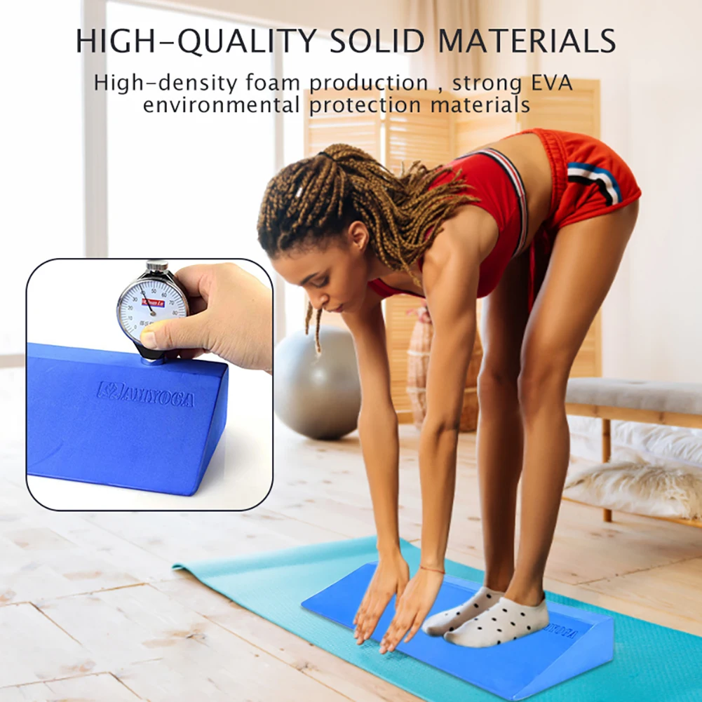 Bloque de cuña para sentadillas de Yoga, tabla inclinada, camilla para pies, ejercicio, Pilates, tablas inclinadas, bloques de Yoga, entrenamiento de gimnasio, equipo de Fitness